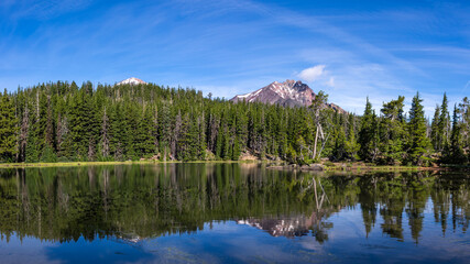 Demaris Lake with Middle and North Sisters