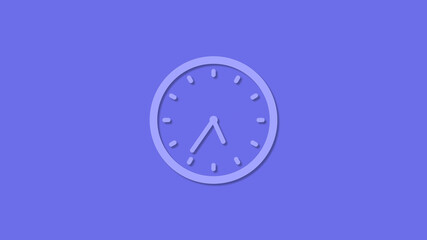 Amazing circle 12 hours counting down clock icon,Clock icon