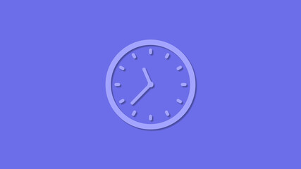Amazing circle 12 hours counting down clock icon,Clock icon