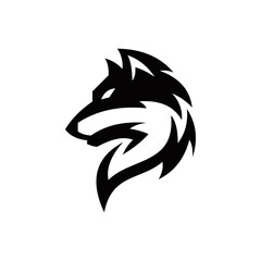 wolf logo design vector symbol graphic idea creative
