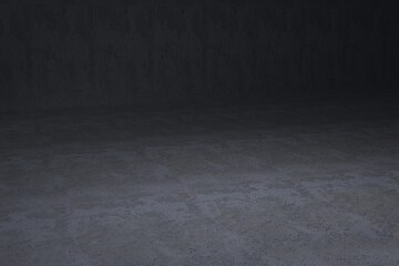 Abstract Architecture Design Concept. 3d Render Illustration