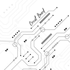 Obraz premium Circuit technology background
