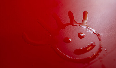 water droplet on table, water stain
