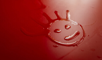 water droplet on table, water stain
