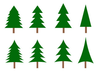 Vector illustration of conifers icon