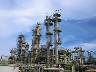 plant petrochemical  In the daytime with copy space on top.