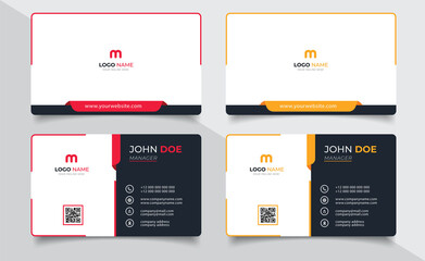 creative modern name card and business card	