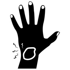 Fototapeta premium Hand Bleeding 