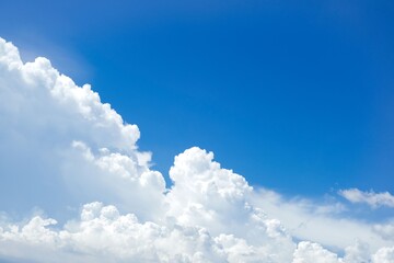 blue sky with clouds background