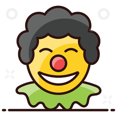 
Joker icon in vector design for web designs
