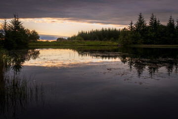 Fototapeta na wymiar Ladymuir Reservoir, Lochwinnoch, Scotland, UK