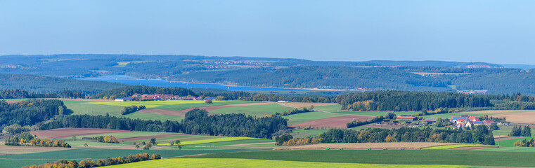 Mittelfranken-Panorama mit Blick zum Brombachsee