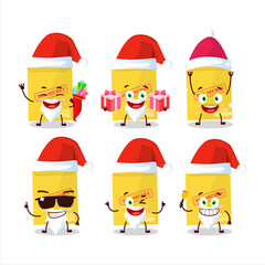 Santa Claus emoticons with secret document cartoon character