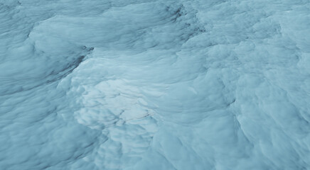 3D illustration aerial view with blue ocean wave background Abstract sea wave, sea movement Water surface  for publication and website design