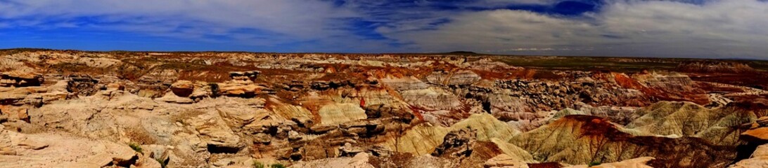 North America, Arizona, Petrified Forest National Park, Painted Desert overlooks