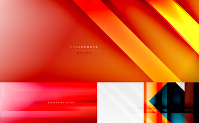 Geometric abstract backgrounds for covers, banners, flyers and posters and other templates