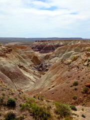 North America, USA, Arizona, Petrified Forest National Park, Blue Mesa