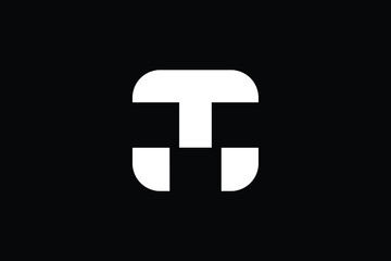 Minimal Innovative Initial WT logo and TW logo. Letter WT TW creative elegant Monogram. Premium Business logo icon. White color on black background