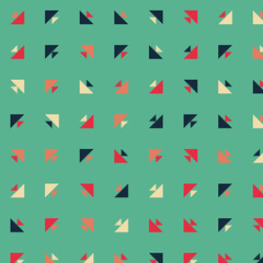 Abstract Color Halftone Dots generative art background illustration