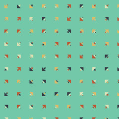 Abstract Color Halftone Dots generative art background illustration