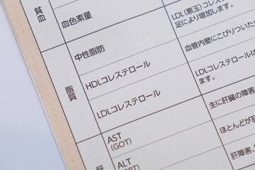 健康診断の結果　脂質異常