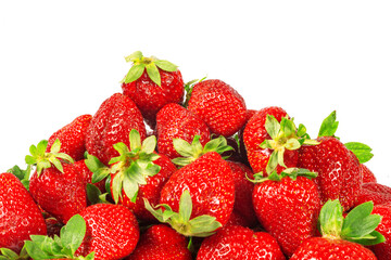 Fototapeta na wymiar Ripe strawberry on white background