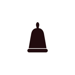 Female compact and portable menstrual cup - black monochrome icon on isolated white background. Woman hygiene and care product simple illustration in trendy material design.