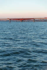 Obraz premium bridge over the river in Nikolaev city