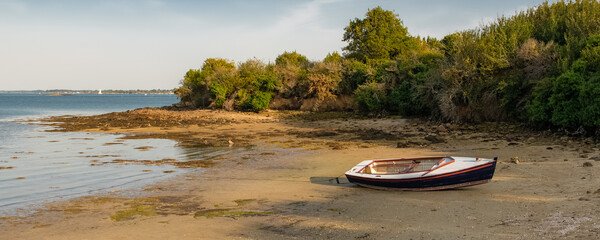 Brittany, Ile aux Moines island in the Morbihan gulf