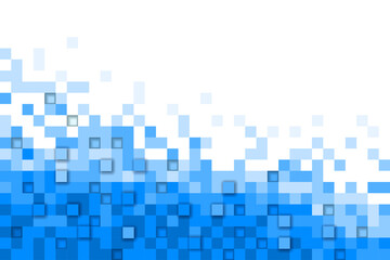 Multi-colored rectangular pixel background. The texture consisting of multi-colored squares. Vector background. Illustration of abstract texture with squares. 