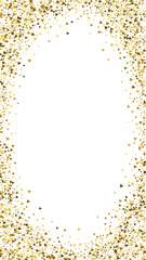 Gold triangles luxury sparkling confetti. Scattere