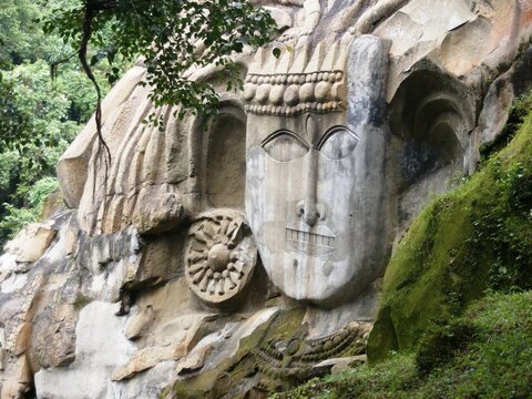 Shiva Head At Unakoti