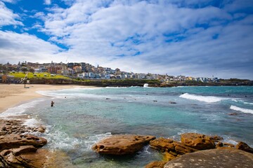Bronte Beach Sydney Australia beautiful blue turquoise waters, great for swimming and surfing