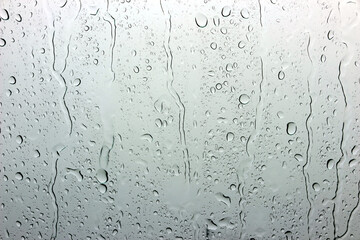 Raindrop on the glass