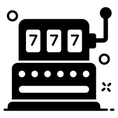 
Vector of slot machine in modern style 
