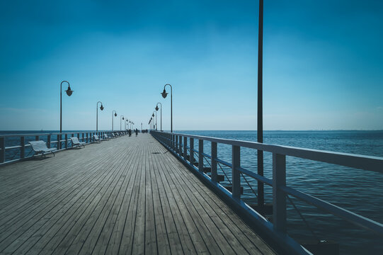 pier in the sea © Konrad