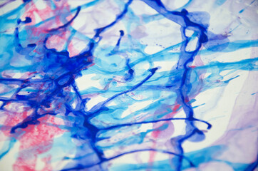 Wallpaper, abstract colorful background image with ink, watercolor effect