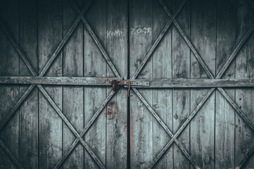 old wooden door