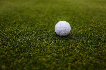 Golf ball on the fireway