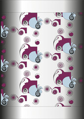 Colorful pattern on a dark background for partying, celebrations, presentations, banners, posters