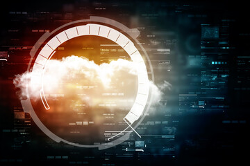 2d illustration abstract cloud background
