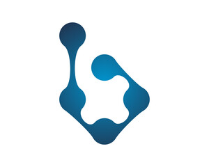 Fototapeta premium B tech logo 1 template