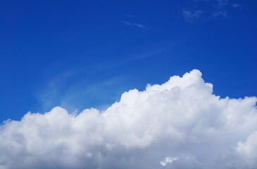 Naklejka na ściany i meble beautiful blue sky and clouds