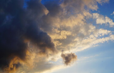 Naklejka na ściany i meble nice time lapse of clouds