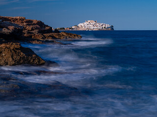 views of Peñiscola from the Sierra de Irta