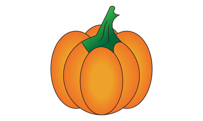 pumpkin with leaves