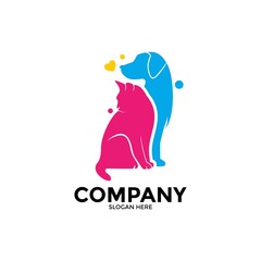 Pet vector Logo design template