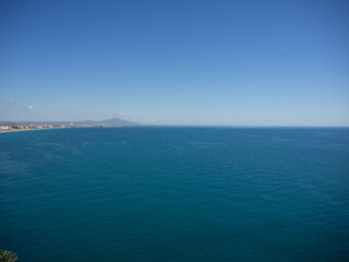 views of peñiscola from the top of the castle