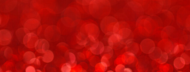 Red bokeh abstract banner background 