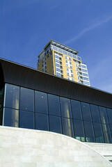 Canary Wharf River Thames London Docks Dockland Housing development